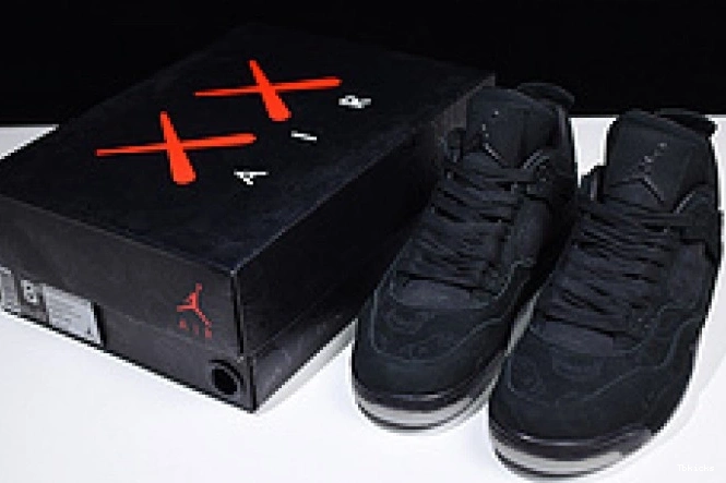 Rep TBK Air Jordan 930155 black 001 4 Nike retro kaws 0709